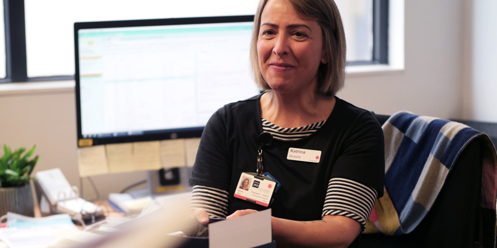 “I feel proud of the care that's provided at the Women's and inspired by the attitude and skill of colleagues who care for some of the most marginalised women in our community. I've said many times it's the best job I've ever had, and I think part of that is the culture at the Women's of really caring about vulnerable women.” – Katrina Flora, recipient of the Jean Smith Prize for Excellence in Midwifery