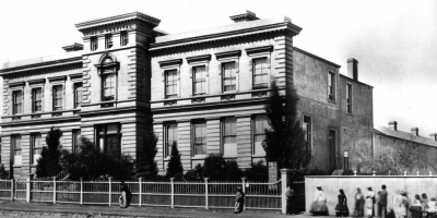 the  relocated 'Lying-in Hospital' in Madeline St, North Melbourne